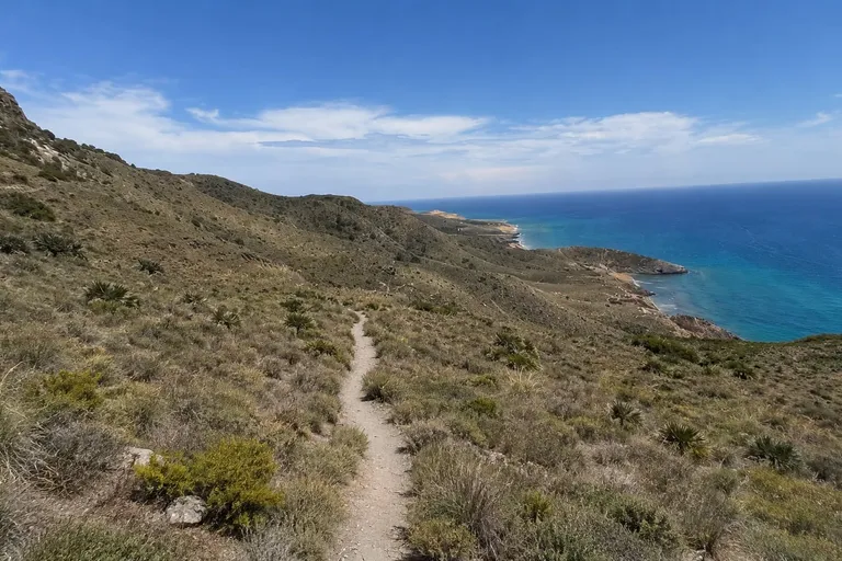 Coastal hiking landscape in Calblanque Regional Park